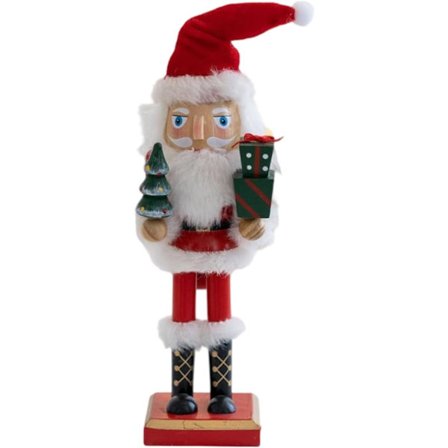 Nøddeknækker Julelegetøjsfigur - 25 cm til juledekorationer, borddekorationer, vitrineskabe, hjem, hoteller