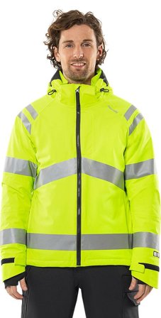 Fristads Herr Varsel Green vinterjacka stretch 4682 GLPS, klass 3, Varsel Gul