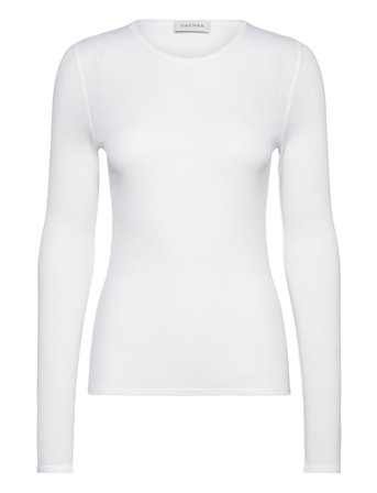House Of Dagmar Lyocell Long Sleeve - White - L