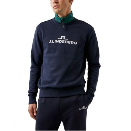 J.Lindeberg Men's Alpha Crew Neck Men long-sleeved sweaters Blue S