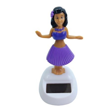 Solar Power Dancing Swinging Girl Toy Dashboard Decor