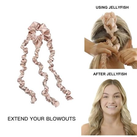 Hair Curler No Heat Curling Rod Silk Curls Jellyfish-shape Hair Rollers Sleeping Headband Lazy Hair Curlers Hair Styling Tools