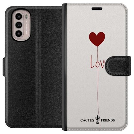 Yhteensopiva Lompakkokotelo Motorola Motorola Moto G41 Cactus and Friends - Love Balloon Minimal