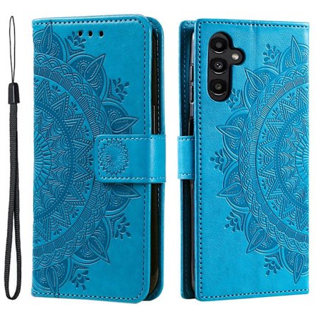 SKALO Samsung A17 Mandala Flip Cover - Blå
