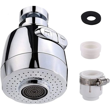 Blandarens luftblandare, 360 svängbar köksblandarens ände, 2 lägen justerbart köksblandarens filterbubbler, Jet Breeze-blandare med munstycksadapter