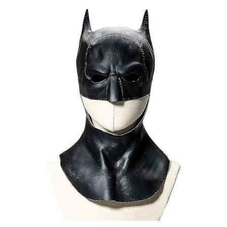 Helt Ny Batman Maske Batman Latex Hodeplagg Cosplay Film Bruce Wayne, Én Del, Svart