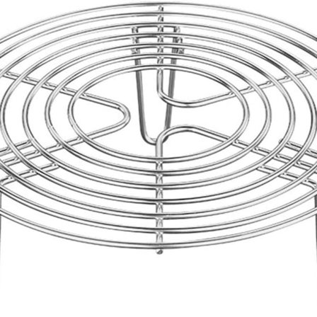 Cabilock Rustfrit Stål Indsætsstativ Madlavningsstativ Dampindsats Kagegitter Rund