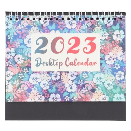 Pöytäkalenteri Englanninkielinen Tulostus Pöytäkalenteri 2023 Kuukausikalenteri Koriste Toimistotarvike Sininen 19.7x17.7cm Blue 19.7x17.7cm