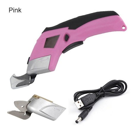 Elektrisk sax Uppladdningsbar tygsax med två blad Kompatibel med tyg läder matta