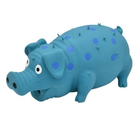 Latex grisande grisljud leksak hund leksak, spuakig hund leksak, kläm gris leksak för hundar, gris hund leksak som oinkar, gris hund leksak 8"$spuakig