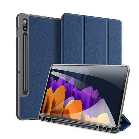 Samsung Galaxy Tab S7 / Tab S8 - DUX DUCIS Domo Tri-Fold Fodral - Blå