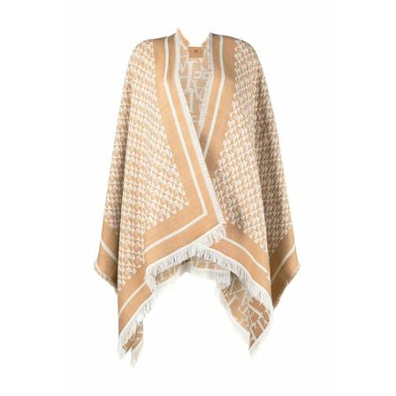Elisabetta Franchi Capes Brun, Dame Poncho, Størrelse: ONE Size