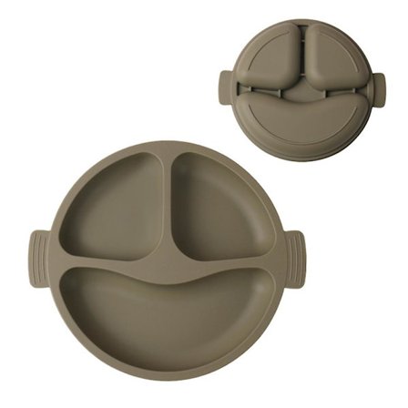 Sugekopp Baby Sklisikker Med Delte Tallerkener Med Sugekoppbase | BPA-fri Tallerken For Baby & Småbarn