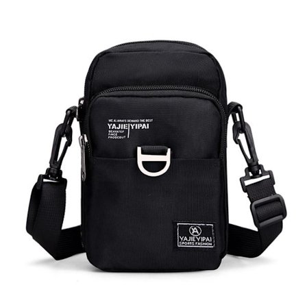 Liten skulderveske for menn SVART