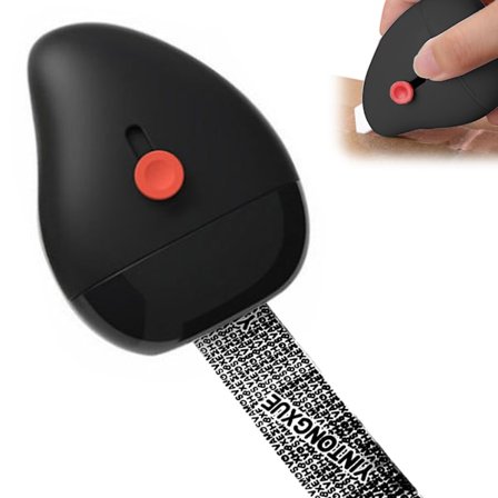 2 i 1 identitetsbeskyttelsesrulle Stempel Bred rullestempel med indtrækkelig boksåbner Identitetstyveristempel til beskyttelse