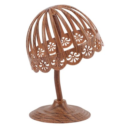 Kjøpesenter parykkstativ brakett Pe hattstativ skrivebord hatt displaystativ garderobe hattstativ (20.00X12.70X12.70CM, hvit)