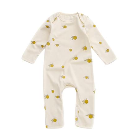 Nyfödd One Piece Printed Body Med Rund Hals Söt Jumpsuit