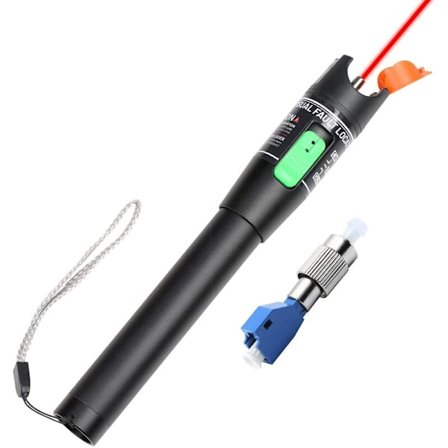 Visuel Fejlsøger, 30MW Fiberoptisk Kabeltester med Han til LC Adapter, 30Km Rød Lyskilde Meter