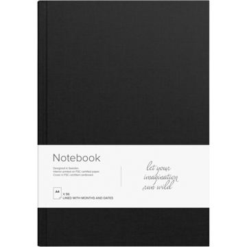 Notatbok Burde Linjert A4 svar