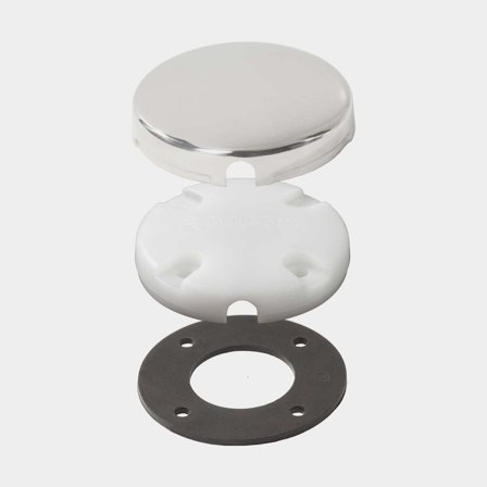 Cable gland Blue Sea Systems CableClam Stainless Steel Dress SideEntry, stainless steel, for cable up to Ø7, max connection Ø25 mm