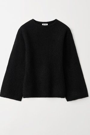 Soft Goat - Boucle Top - Women cashmere sweater - XL - Black