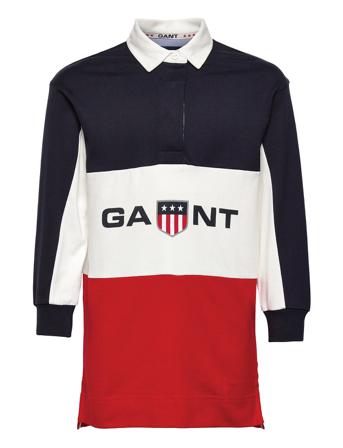 D1, Retro Shield Hr Dress Dresses & Skirts Dresses Casual Dresses Long-sleeved Casual Dresses Monivärinen/Kuvioitu GANT