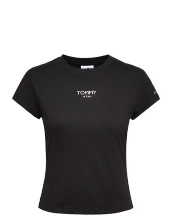 Tjw Bby Essential Logo 1 Ss T-shirts & Tops Short-sleeved Svart Tommy Jeans*Betinget Tilbud