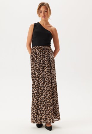 BUBBLEROOM-Mesh Wide Maxi Skirt-S