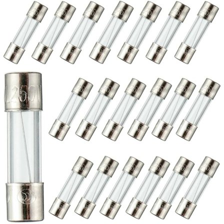 F3AL250V 5 x 20mm 3A 250V Snabbsäkring, 3 Ampere, 250 Volt, 0,2 x 0,78 " Glassäkring (100-pack)