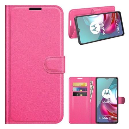 Classic Motorola Moto G30 / G10 Flip Etui - Rose Pink