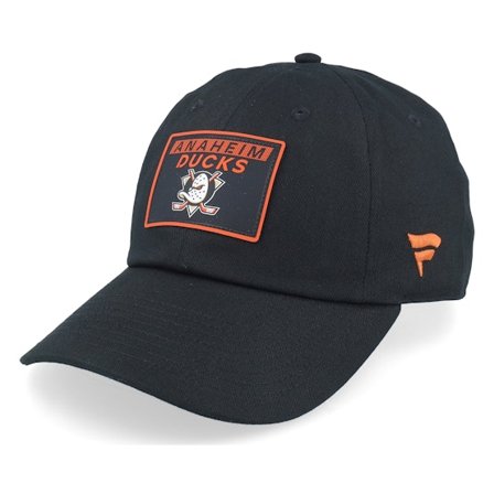 Fanatics - NHL Noir unconstructed Casquette - Anaheim Ducks Authentic Pro Rink Prime Black Dad Cap @ Hatstore