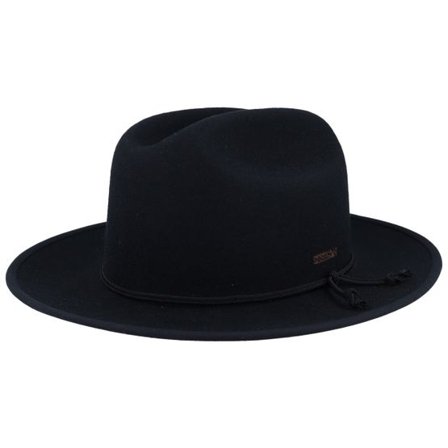 Stetson - Svart western Hatt - Woolfelt Black Western @ Hatstore