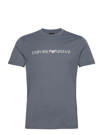 T-Shirt T-shirts Short-sleeved Blå Emporio Armani*Betinget Tilbud