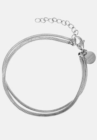 BY JOLIMA Karen Double Chain Bracelet SI Steel Klær
