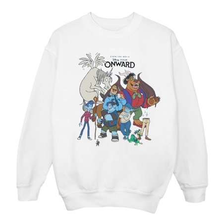 Disney Herr Onward Karaktär Collage Sweatshirt 5XL Vit