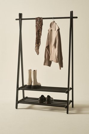 Jotex - Klesstativ - 2 Skohyller Svart - COLE - Kjøp Skohylle hos Jotex