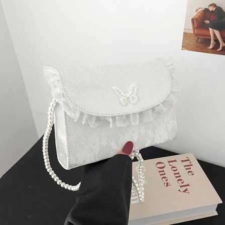 Retro Crossbody-vesker Vintage blonder-perlekjedevesker A A