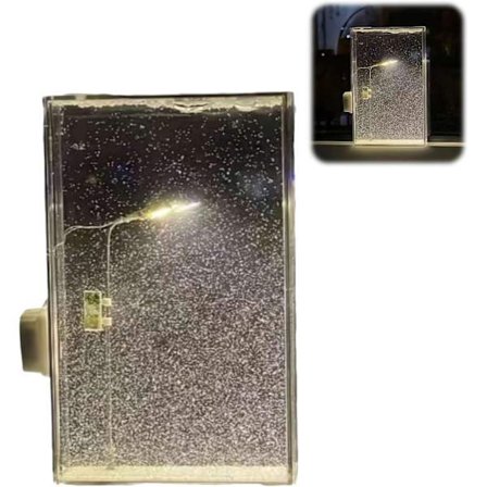 Snökvallens Nattsida Lampe DIY-Kit – Romantisk Snöstad Lampe Med LED (Håndlavet Gave)