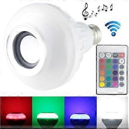 E27 RGB LED-lampa med högtalare