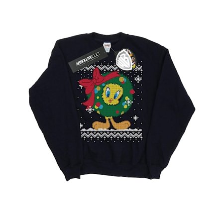 Looney Tunes Girls Tweety Pie Jul Fair Isle Sweatshirt 5-