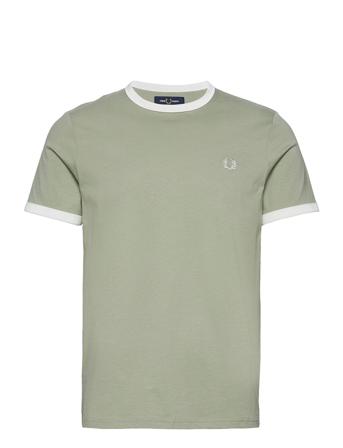 Ringer T-Shirt T-shirts Short-sleeved Grønn Fred Perry