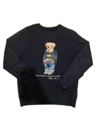 Mörkblå Polo Bear tröja ralph lauren