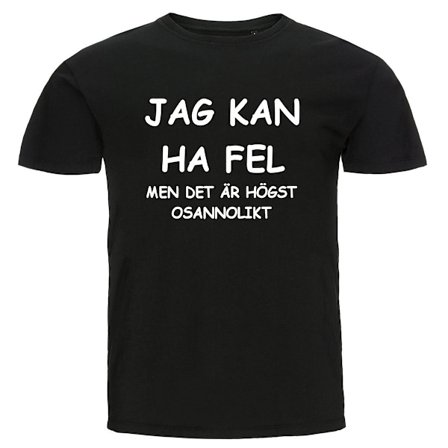 T-shirt - Jag kan ha fel