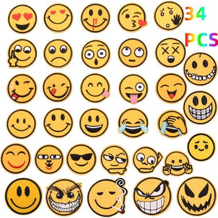 34 st blomsterbroderi strykjärnsmärken, fjärilbroderi S