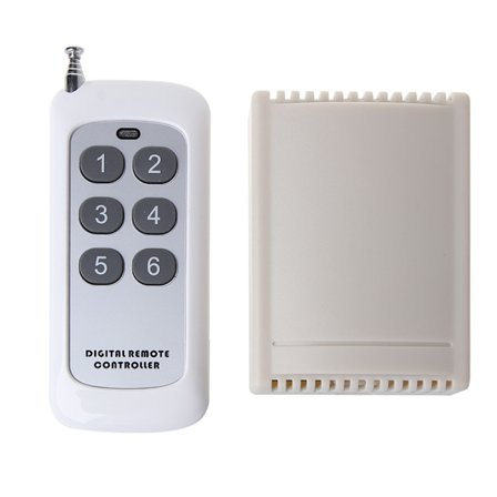 Radiofrekvensbryter Trådløs Læringskode Fjernkontroll Wifi for Smart Home Light RF Mottaker 12V 433Mhz Sender