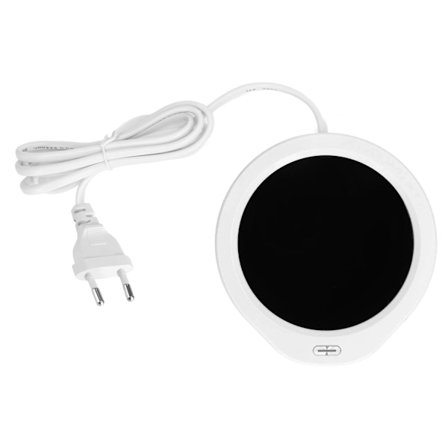 18W Kaffe Kopp Varmer 55°C Konstant Temperatur Strømsparende Oppladbar Kopp Varmer Te Varmer for Kontor EU Plugg 220V Hvit