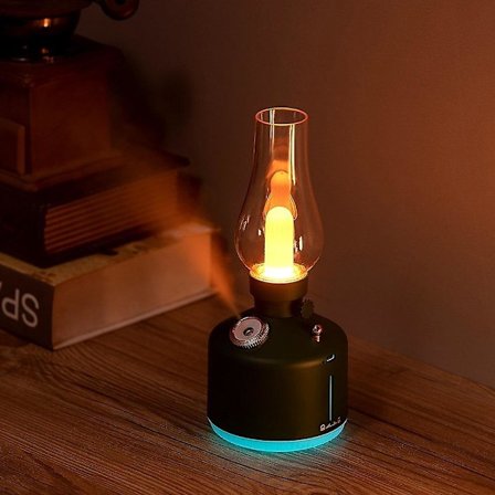 Luftfuktare Retrolampa USB 7 Färger Aromaterapi Trådlös