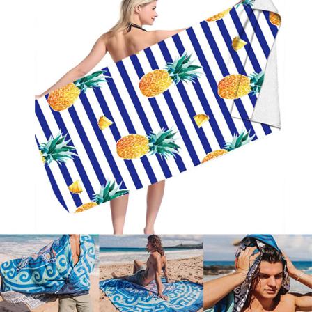 Yksi kappale (STJ-2, noin 80*160cm) Kaksipuolinen fleece-pyyhe Nopea