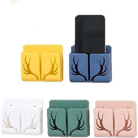 5 kpl seinälle kiinnitettävää puhelintelinettä, itseliimautuva kaukosäätimen pidike