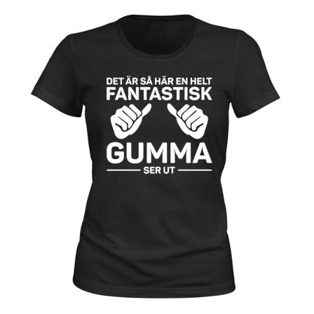 Fantastic Gumma - T-PAITA - NAISTEN musta XXL